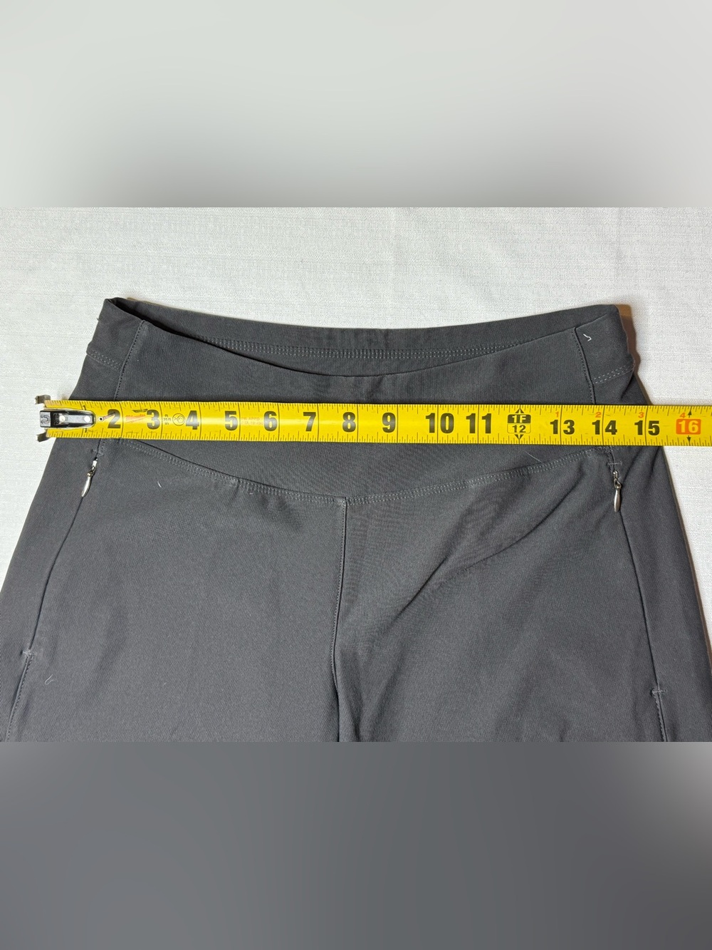 Lucy Women XS Charcoal Gray Wide Leg Capris Pants Fitness Yoga Active Wear - Picture 5 of 9